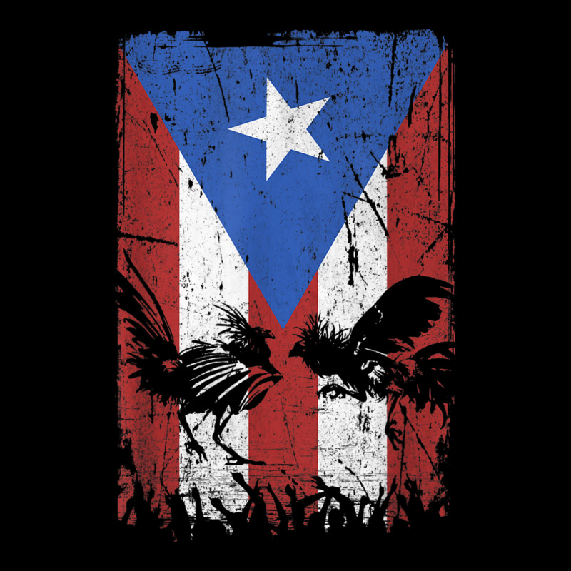 Cock Fight Gallos Gallero Fighting Rooster Puerto Rico Flag Zipper Hoodie by DarionMurray | Artistshot