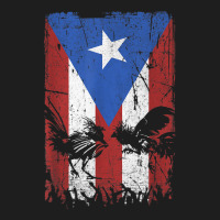 Cock Fight Gallos Gallero Fighting Rooster Puerto Rico Flag Classic T-shirt | Artistshot