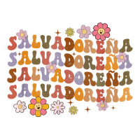 Salvadorena Retro Groovy Salvador Salvadorenan Latina Latinx T Shirt Women's Pajamas Set | Artistshot