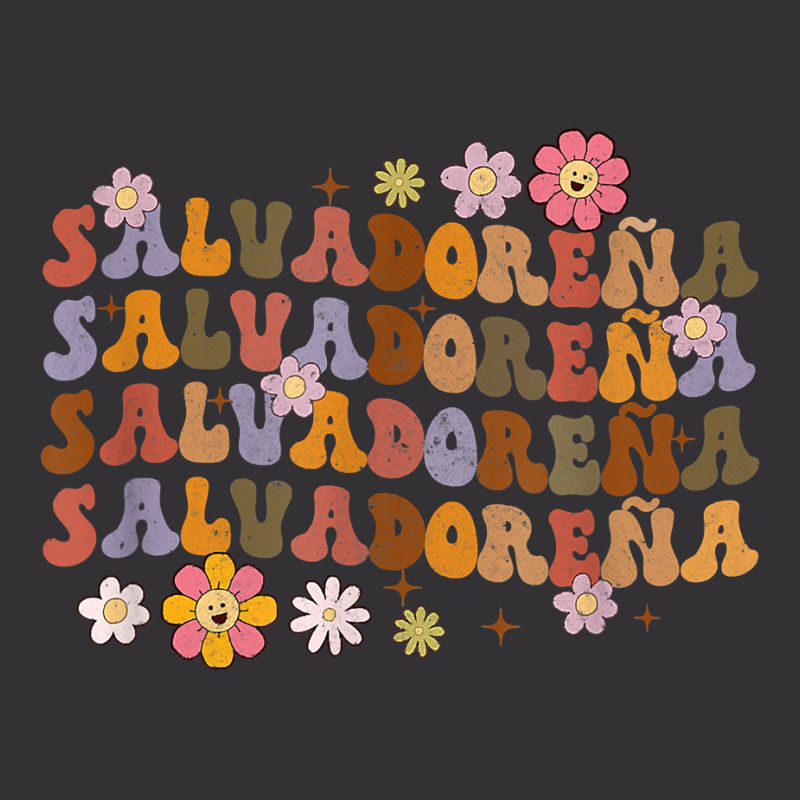 Salvadorena Retro Groovy Salvador Salvadorenan Latina Latinx T Shirt Vintage Hoodie And Short Set by cluniepfa | Artistshot