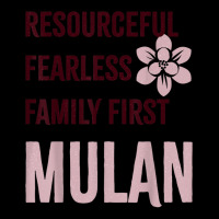 Princess Resourceful Fearless Family First Mulan Zipper Hoodie | Artistshot