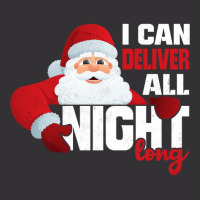 I Deliver All Night Long Naughty Santa Adult Humor Christmas Long Slee Vintage Hoodie And Short Set | Artistshot