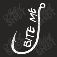 Bite Me Funny Fishings Ladies Fitted T-shirt | Artistshot