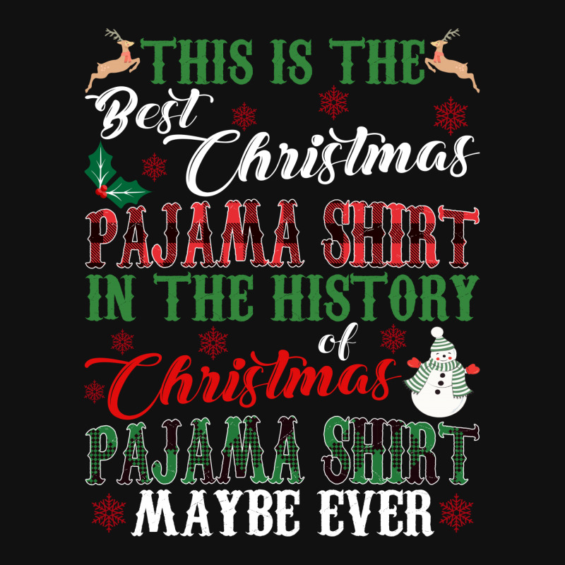 This Is The Best Christmas Pajama Shirt Throw Pillow | Artistshot