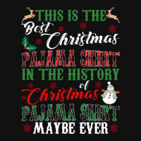 This Is The Best Christmas Pajama Shirt Atv License Plate | Artistshot