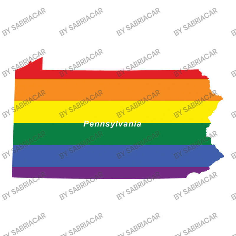 Pennsylvania Rainbow Flag Sticker | Artistshot