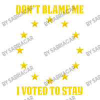 Dont Blame Me I Voted To Stay  Eu Stars Sticker | Artistshot