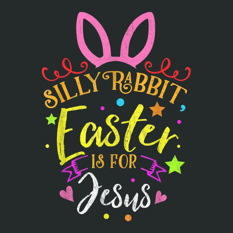 Silly Rabbit Easter Is For Jesuss Novelty Gift Costume Women's Triblend Scoop T-shirt by AlbinoSeau | Artistshot