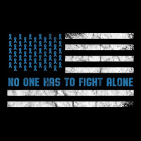 Diabetes Awareness No One Has To Fight Alone American Flag T Shirt Cropped Hoodie | Artistshot