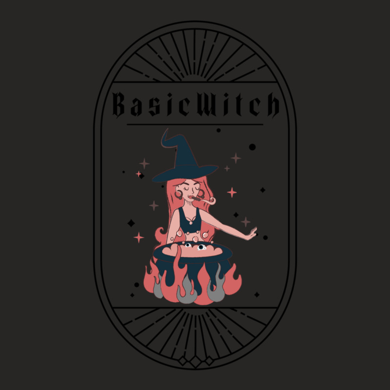 Basic Witch Funny Halloween Design Ladies Fitted T-Shirt by AmyRall | Artistshot