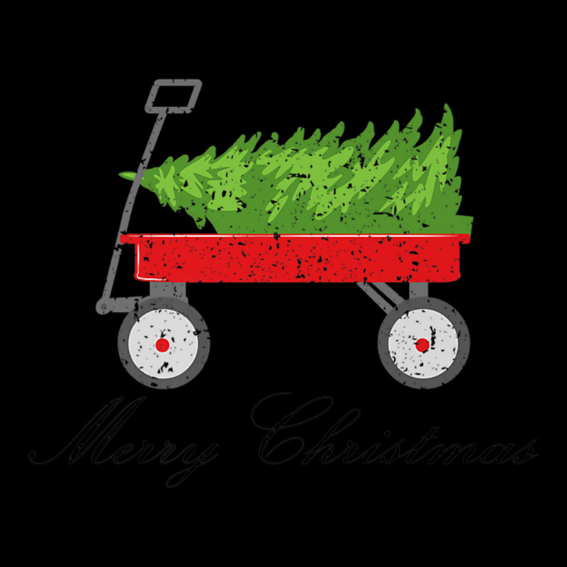 Red Wagon Bringing Home Christmas Tree Premium T Shirt Legging by cm-arts | Artistshot