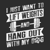 I Just Want To Lift Weights And Hang Out With My Dog Tank Top Exclusive T-shirt | Artistshot