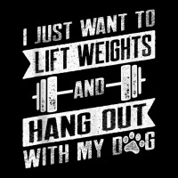 I Just Want To Lift Weights And Hang Out With My Dog Tank Top Fleece Short | Artistshot