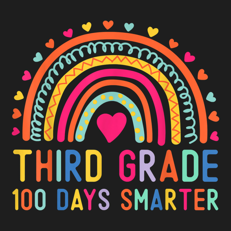 Third Grade 100 Days Smarter Rainbows 100th Day Of School Classic T-shirt | Artistshot