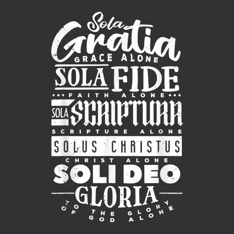 Sola Scriptura Protestant Christian Reformation 5 Solas T Shirt Vintage Short | Artistshot