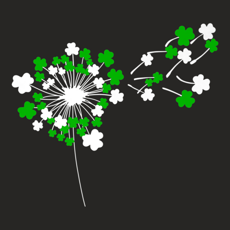 Dandelion St Patrick Day Women Irish Lucky Shamrock Clover Premium T S Ladies Fitted T-Shirt by nyce | Artistshot