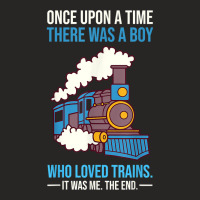 There Was A Boy Who Loved Trains Wagon Lover Locomotive T Shirt Ladies Fitted T-shirt | Artistshot