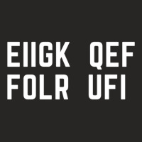 Eiigk Qef Folr Ufi Message (  Fuck Off) Ladies Fitted T-shirt | Artistshot