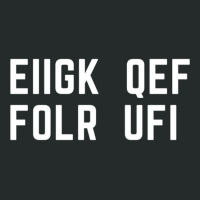 Eiigk Qef Folr Ufi Message (  Fuck Off) Women's Triblend Scoop T-shirt | Artistshot