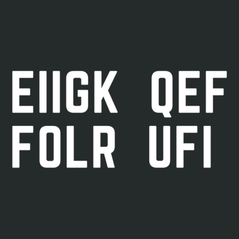 Eiigk Qef Folr Ufi Message (  Fuck Off) Women's Triblend Scoop T-shirt by EDWARDDAVIS | Artistshot