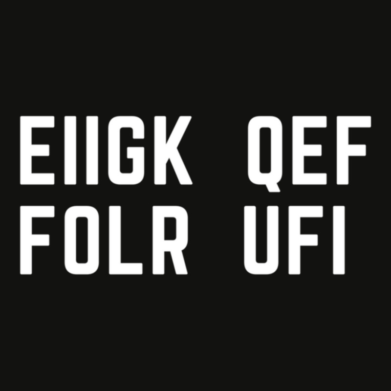 Eiigk Qef Folr Ufi Message (  Fuck Off) Scorecard Crop Tee by EDWARDDAVIS | Artistshot