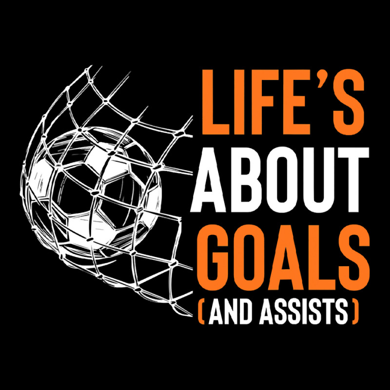 Life's About Goals And Assists Field Sports Game Ball Lover T Shirt Men's 3/4 Sleeve Pajama Set | Artistshot