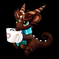 Hot Cocoa Dragon V-neck Tee | Artistshot