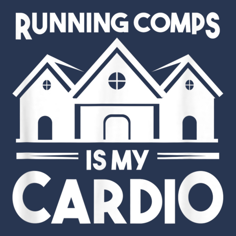 Funny Real Estate Object Agent Running Comps Is My Cardio T Shirt Men Denim Jacket | Artistshot