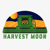 Combine Harvesting Corn Field  Farming Under A Harvest Moon T Shirt Ladies Fitted T-shirt | Artistshot