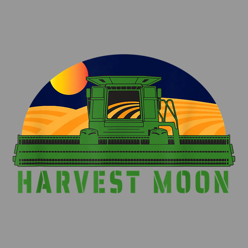 Combine Harvesting Corn Field  Farming Under A Harvest Moon T Shirt Women's V-Neck T-Shirt by alishia3asa | Artistshot