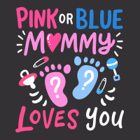 Mens Gender Reveal Party Mommy Mom Pink Or Blue T Shirt Vintage Hoodie And Short Set | Artistshot