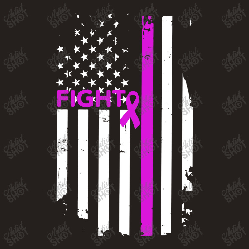 Breast Cancer Fight Ribbon Flag Tank Top by Semilir | Artistshot