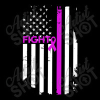 Breast Cancer Fight Ribbon Flag Zipper Hoodie | Artistshot