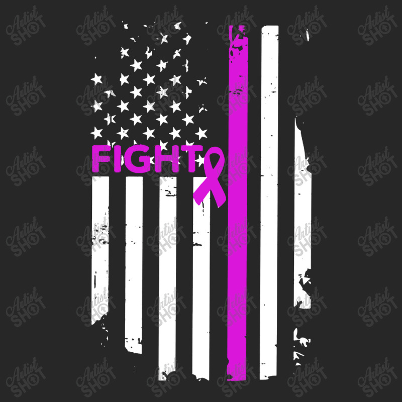 Breast Cancer Fight Ribbon Flag Men's T-shirt Pajama Set by Semilir | Artistshot