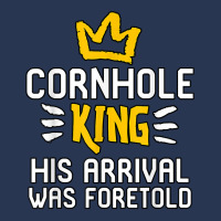 Cornhole King His Arrival Was Foretold Summer Yard Games T Shirt Men Denim Jacket | Artistshot