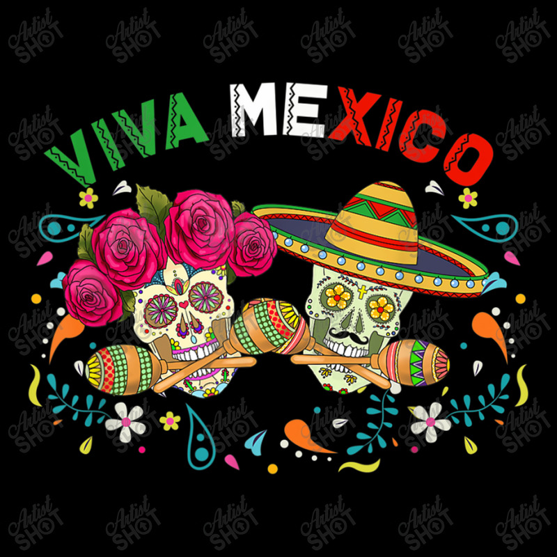 Cinco De Mayo Calavera Maracas Sombrero Mexico Fiesta Party Long Sleeve Shirts by MechelleMilliken | Artistshot