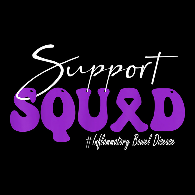 Support Squad Inflammatory Bowel Disease Awareness Purple T Shirt Youth Hoodie by castuvtruc | Artistshot