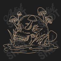 Skull Mushroom Morel Mycologist Goth Mushroom Skeleton Classic T-shirt | Artistshot