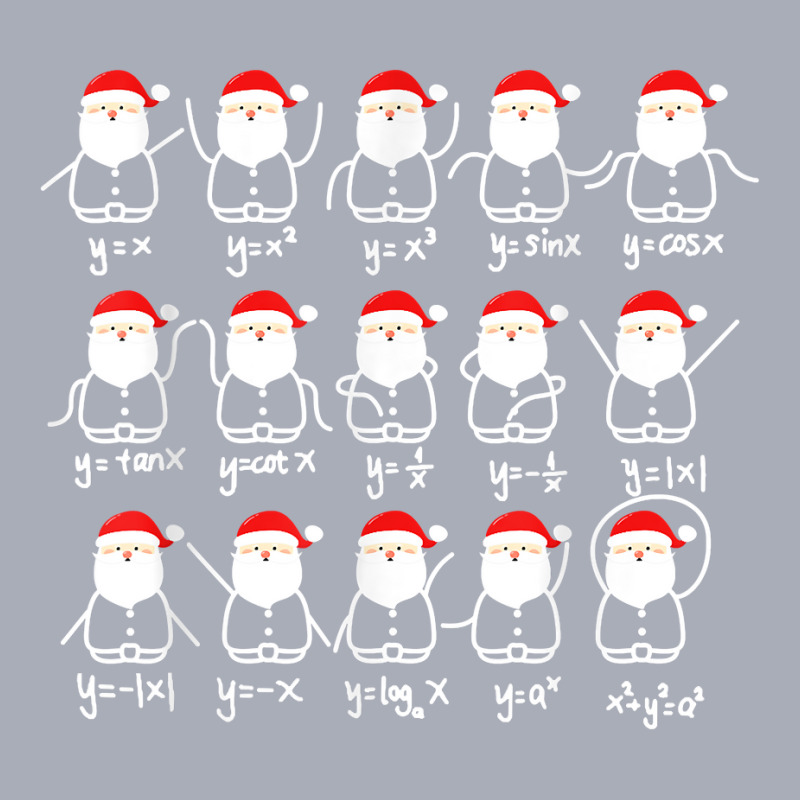 Xmas Cute Santa Fractions Math Teacher Christmas T Shirt Tank Dress by cm-arts | Artistshot