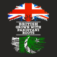 British Grown With Pakistani Roots  Gift For Pakistani With Roots From Ladies Fitted T-shirt | Artistshot