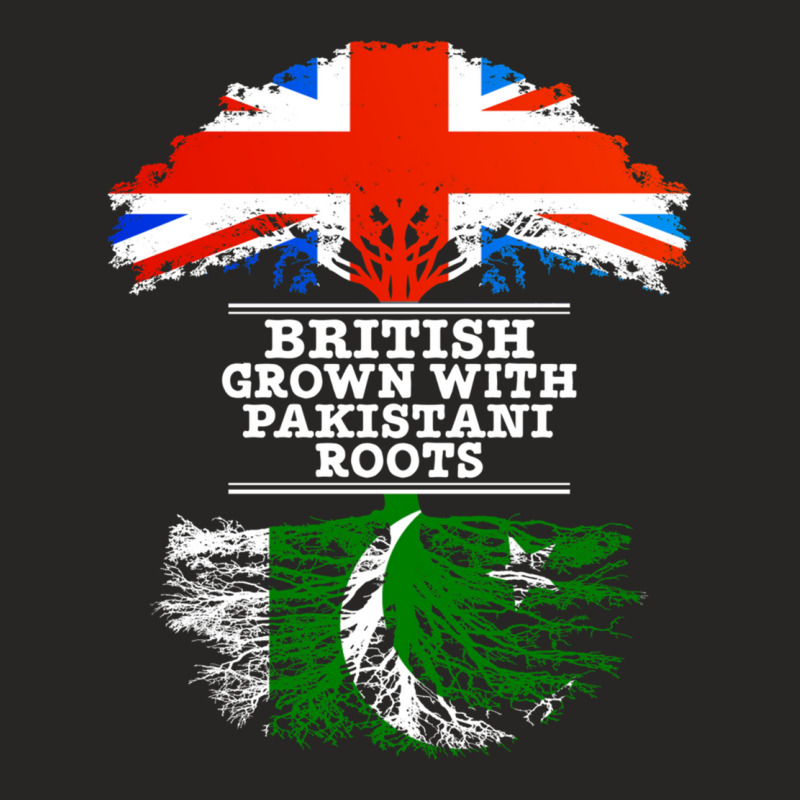 British Grown With Pakistani Roots  Gift For Pakistani With Roots From Ladies Fitted T-Shirt by cm-arts | Artistshot