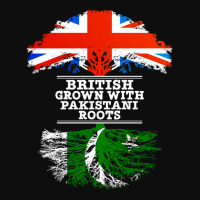 British Grown With Pakistani Roots  Gift For Pakistani With Roots From Crop Top | Artistshot