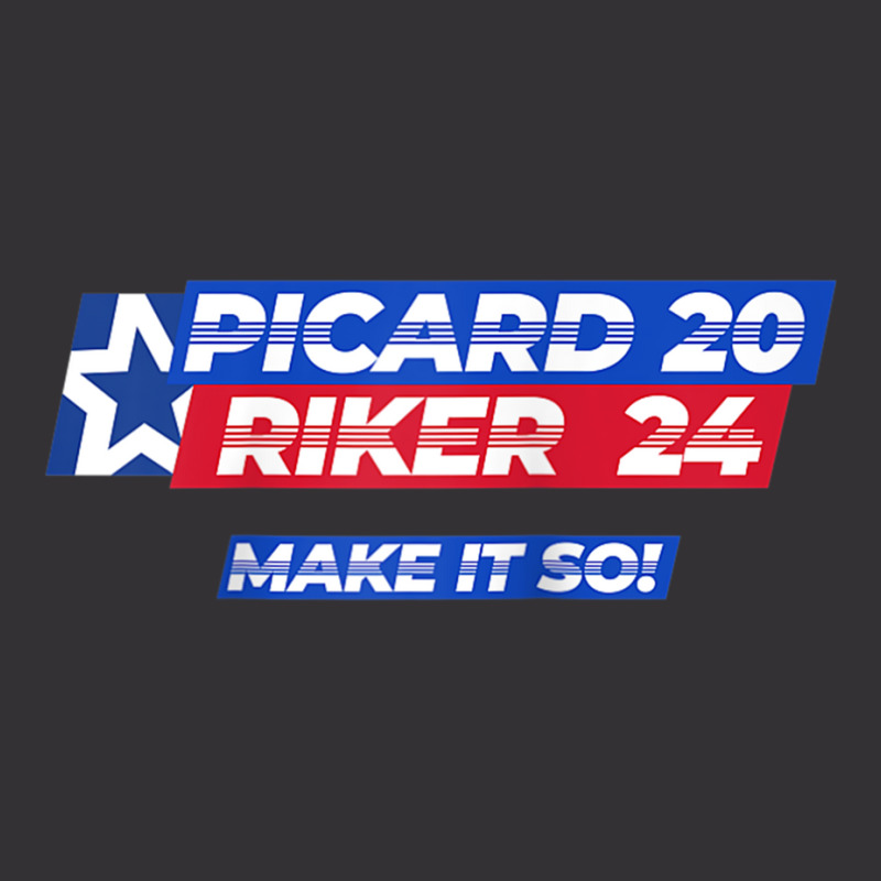 Picard Riker 2024 Make It So Politics Election Parody Funny Raglan Bas Vintage Short by cm-arts | Artistshot