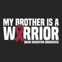 My Brother Is A Warrior Brain Aneurysm Awareness Premium T Shirt Ladies Fitted T-shirt | Artistshot