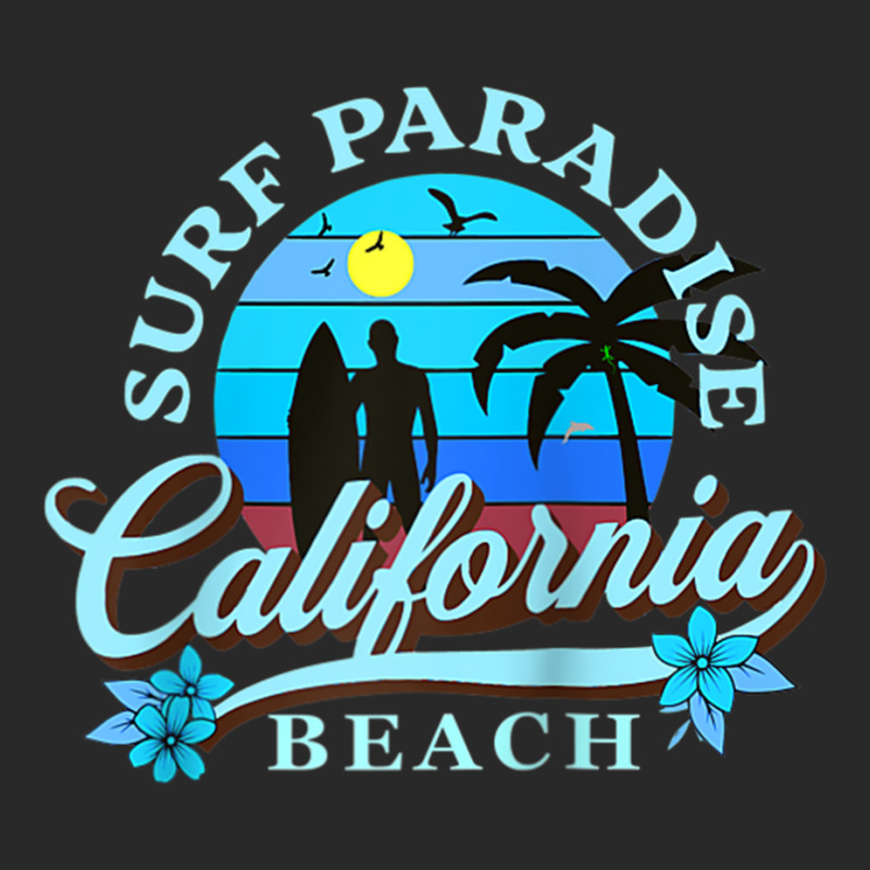 Surfing Design Surf Paradise At California Beach Raglan Baseball Tee Printed hat by cm-arts | Artistshot