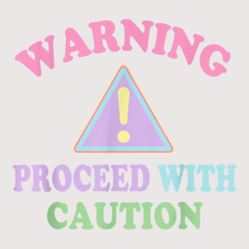 Kawaii Gothic Cute Warning Sign Proceed With Caution T Shirt Pocket T ...