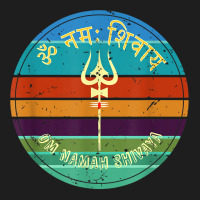 Om Namah Shivaya Adiyogi Shiva Trident Tripundra Yoga Retro T Shirt Classic T-shirt | Artistshot