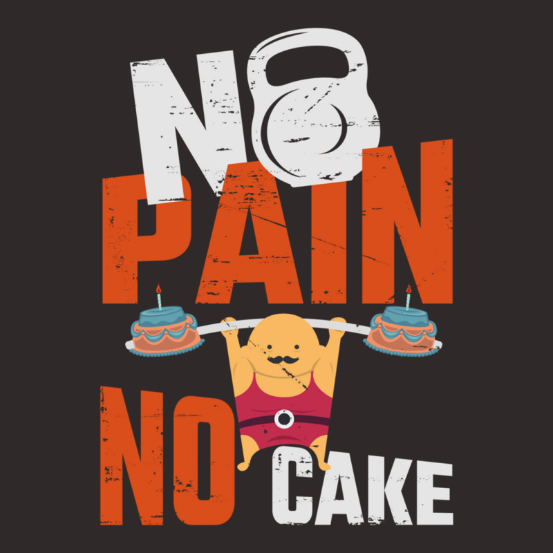 No Pain No Cake Gift Working Out Gift Cheat Day Sweatshirt Racerback Tank by cm-arts | Artistshot