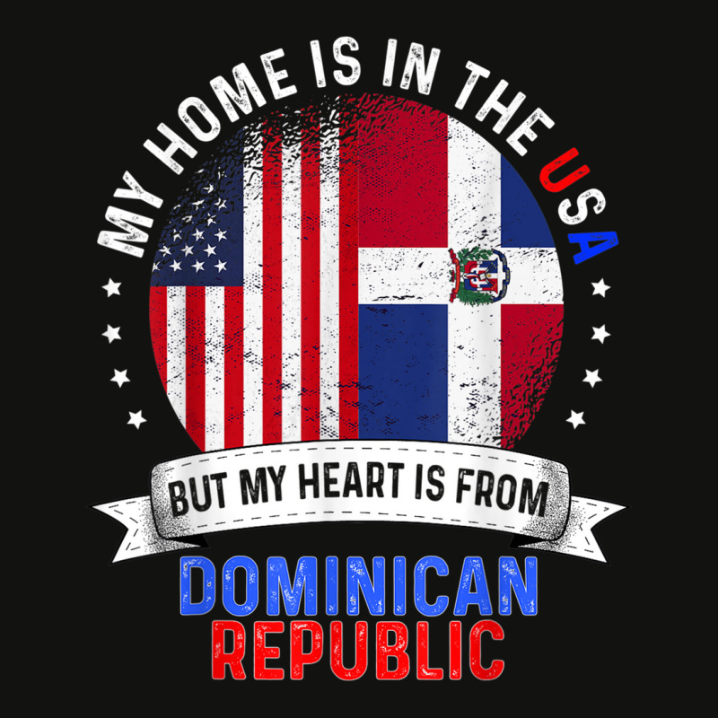 American Patriot Heart Is From Dominican Republic Flag Scorecard Crop Tee by CruzChapman | Artistshot