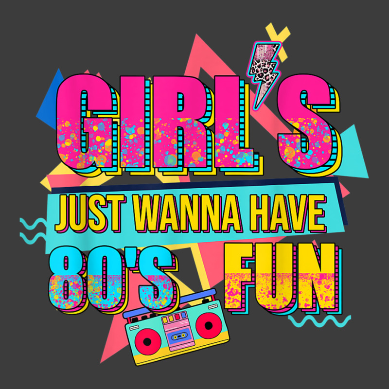 Funny 80's Girls Just Wanna Have Fun Nostalgia 1980s Men's Polo Shirt | Artistshot